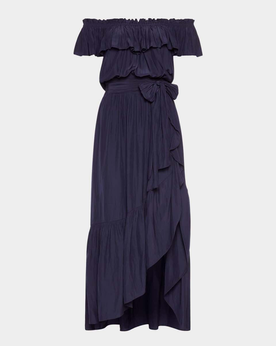 Gloria Off-Shoulder Midi Dress